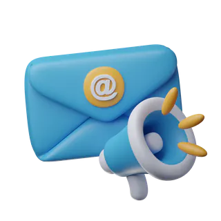 Free 3D email marketing icon