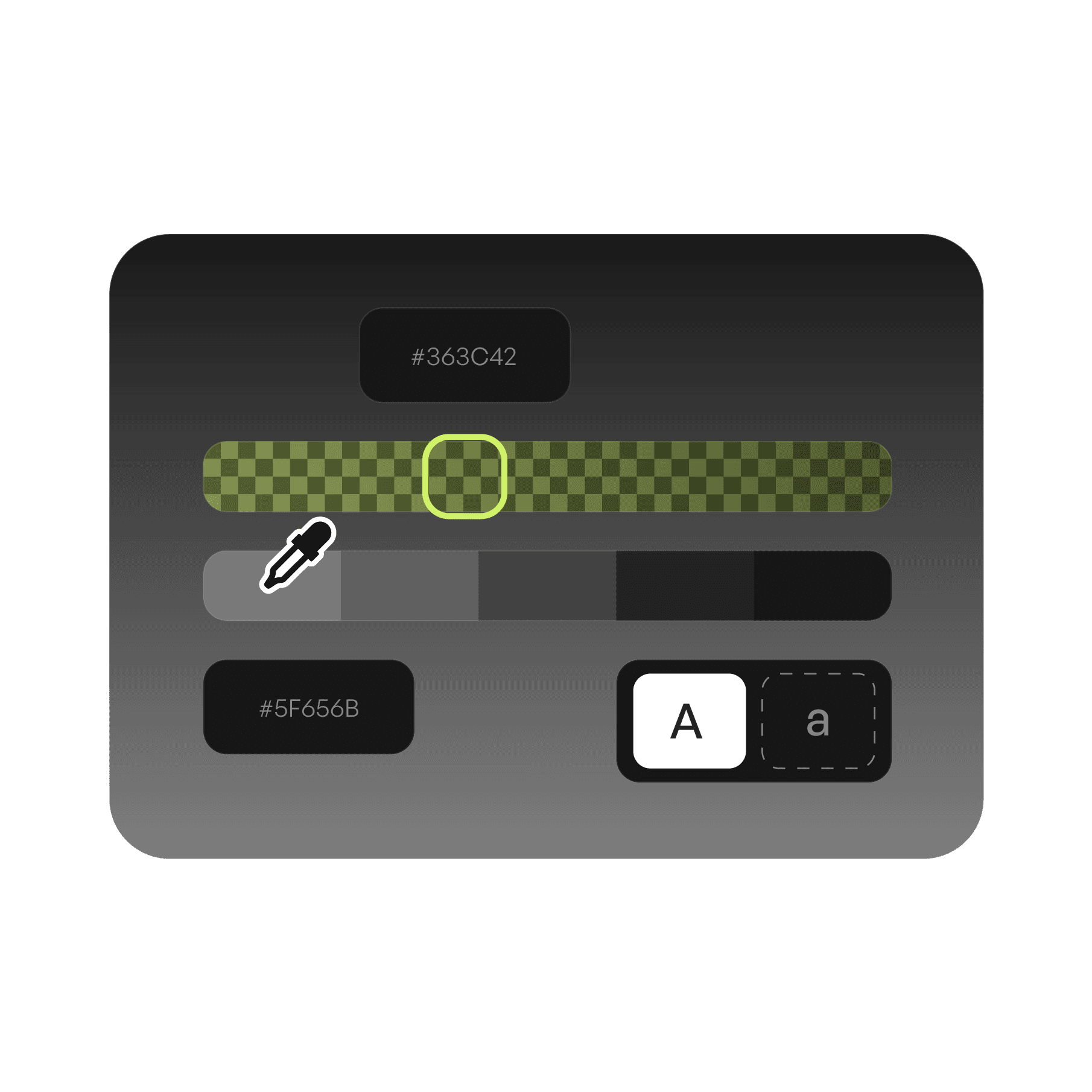 Design tool interface with type and layout controls