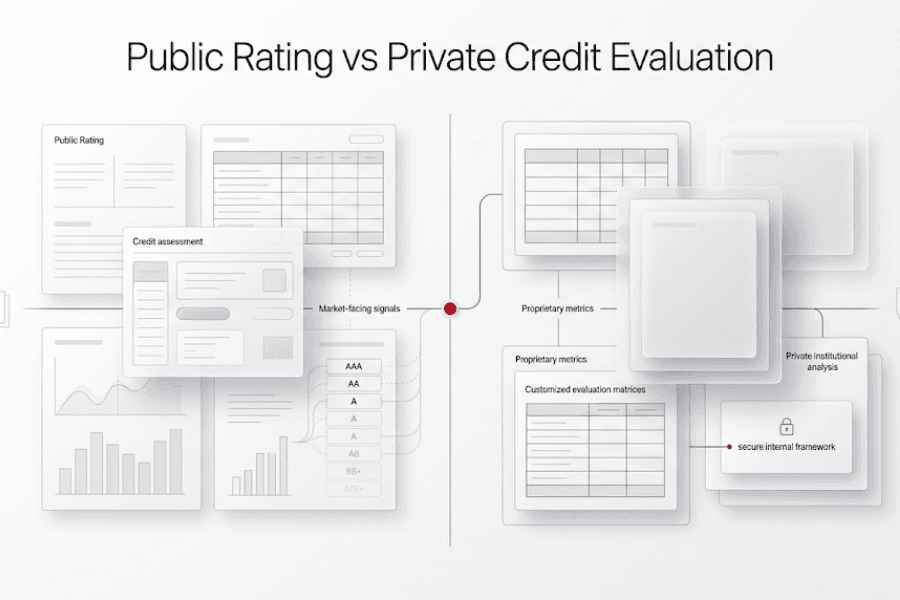 Public Rating vs Private Credit Evaluation