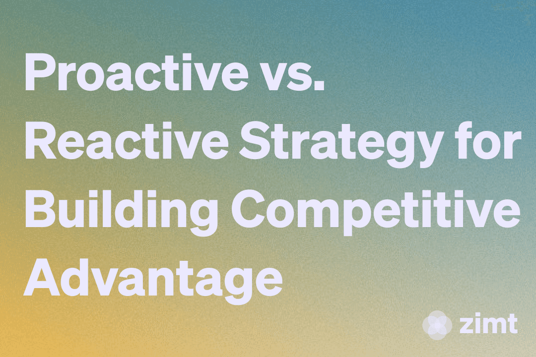 Proactive vs. Reactive Strategy for Building Competitive Advantage