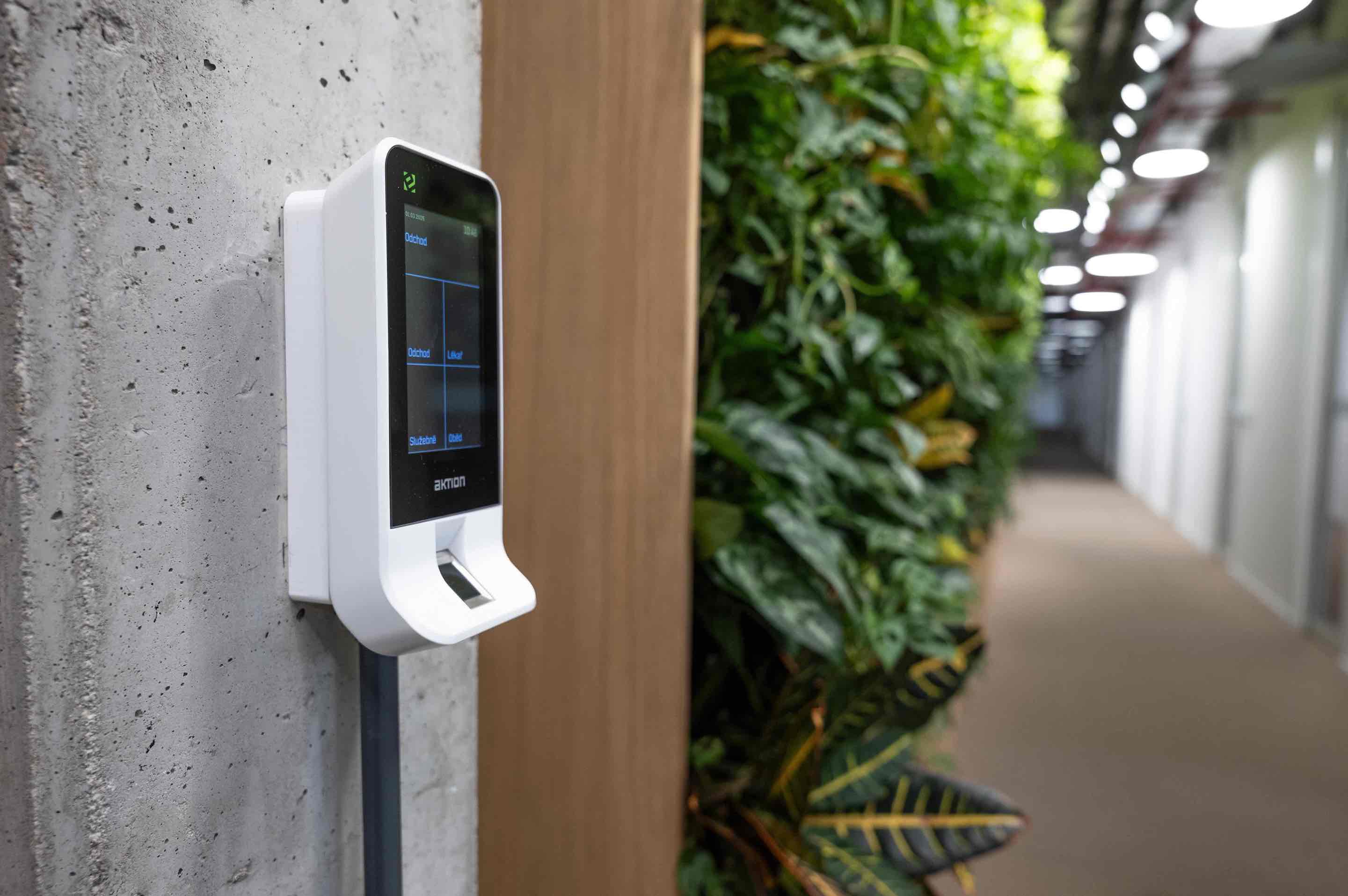 Photo of a fingerprint scanner