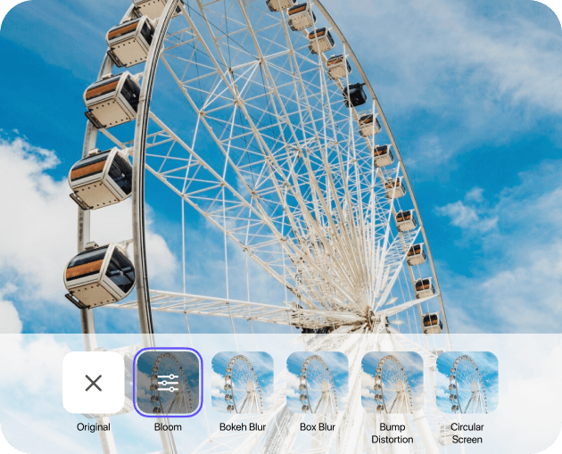 Creative photo filters 