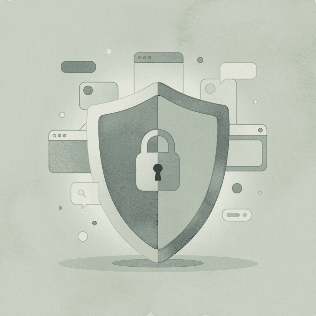 Shield scene illustrating data breach protection and settlement claim security