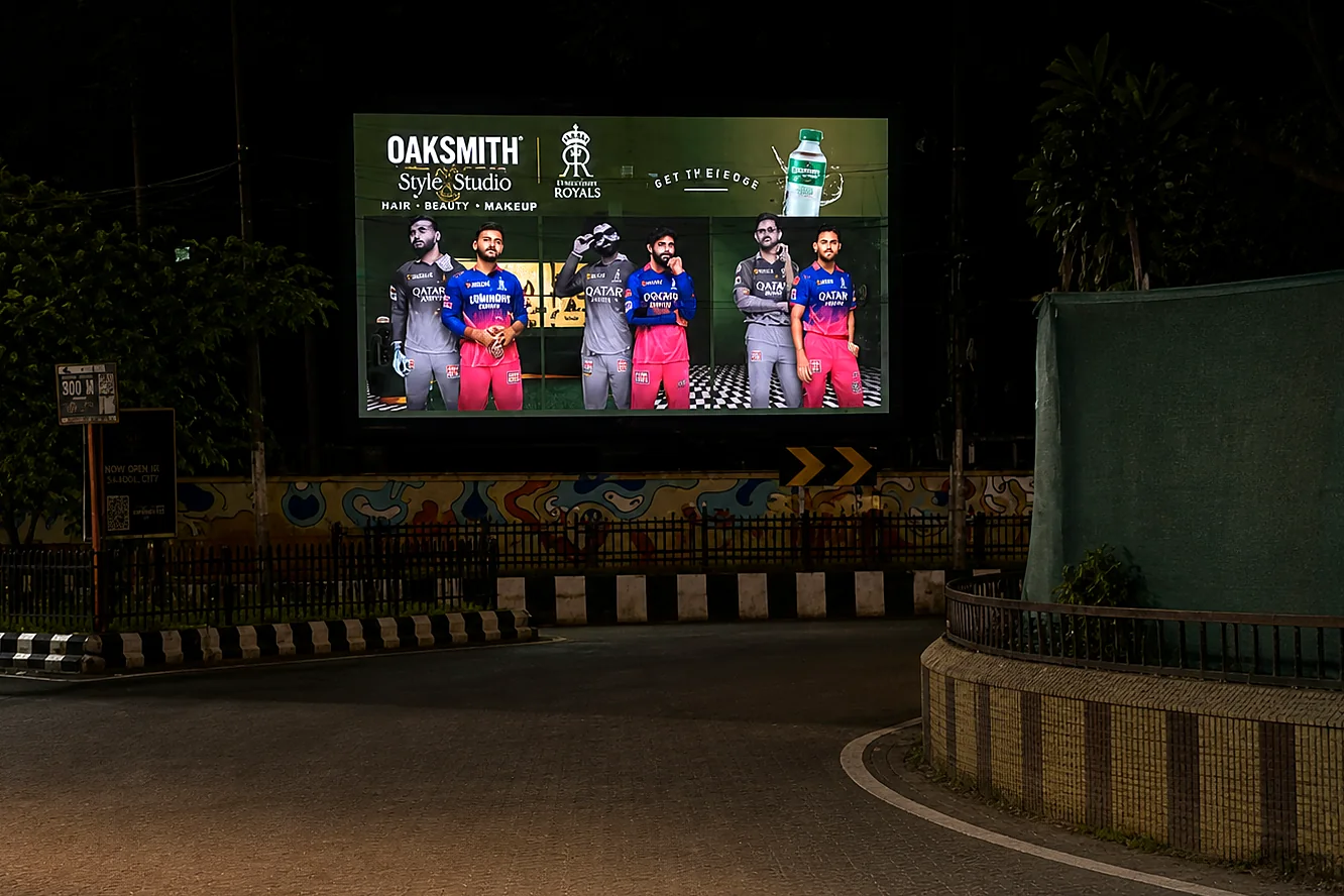 Rajasthan Royals LED hoarding at the Guwahati club
