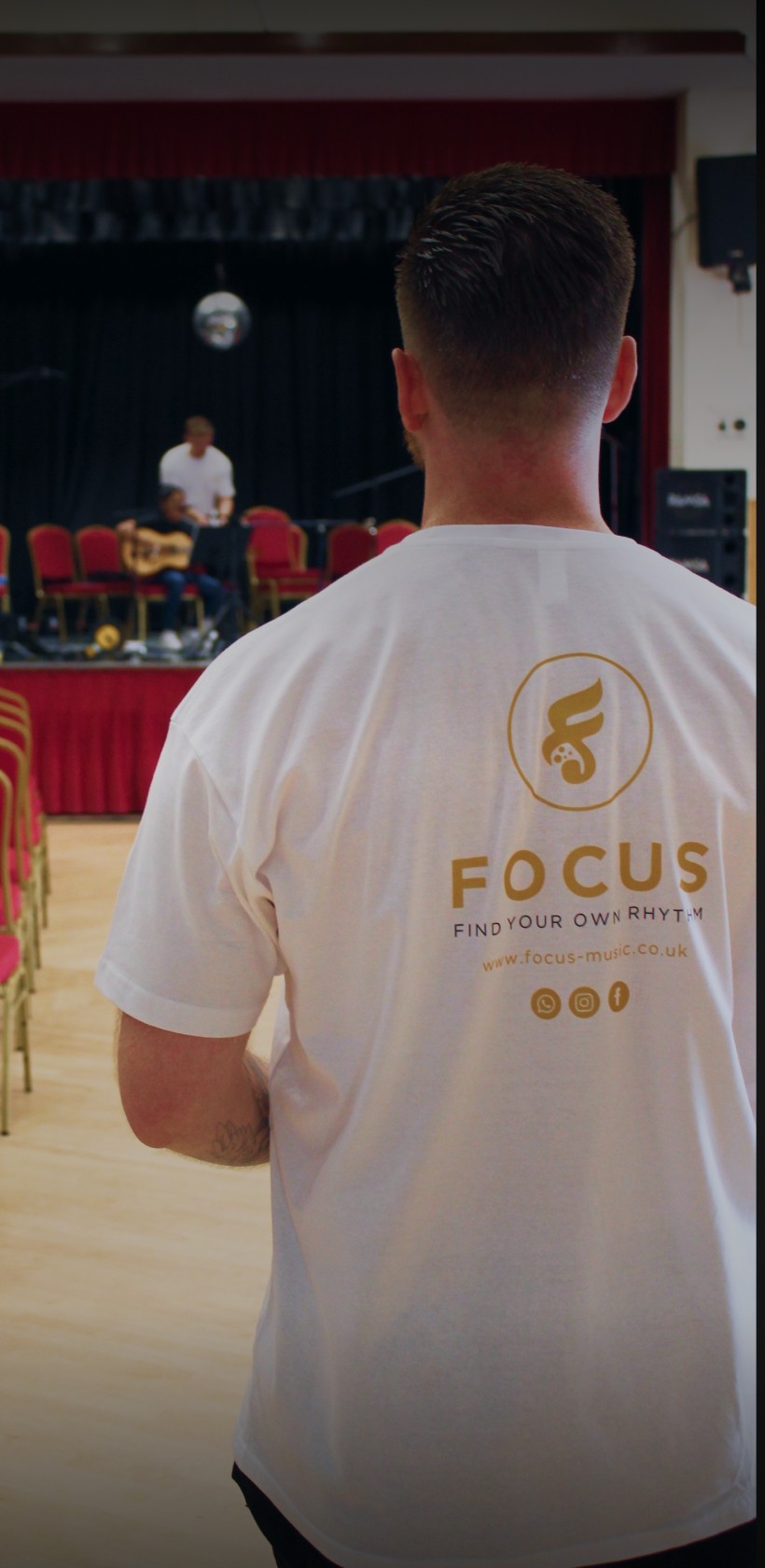 Founder of Focus Music School managing the event in Romford