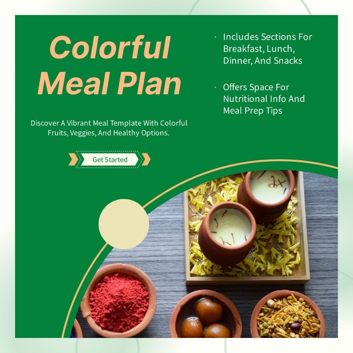 Product banner for meal planner generated with Sivi AI