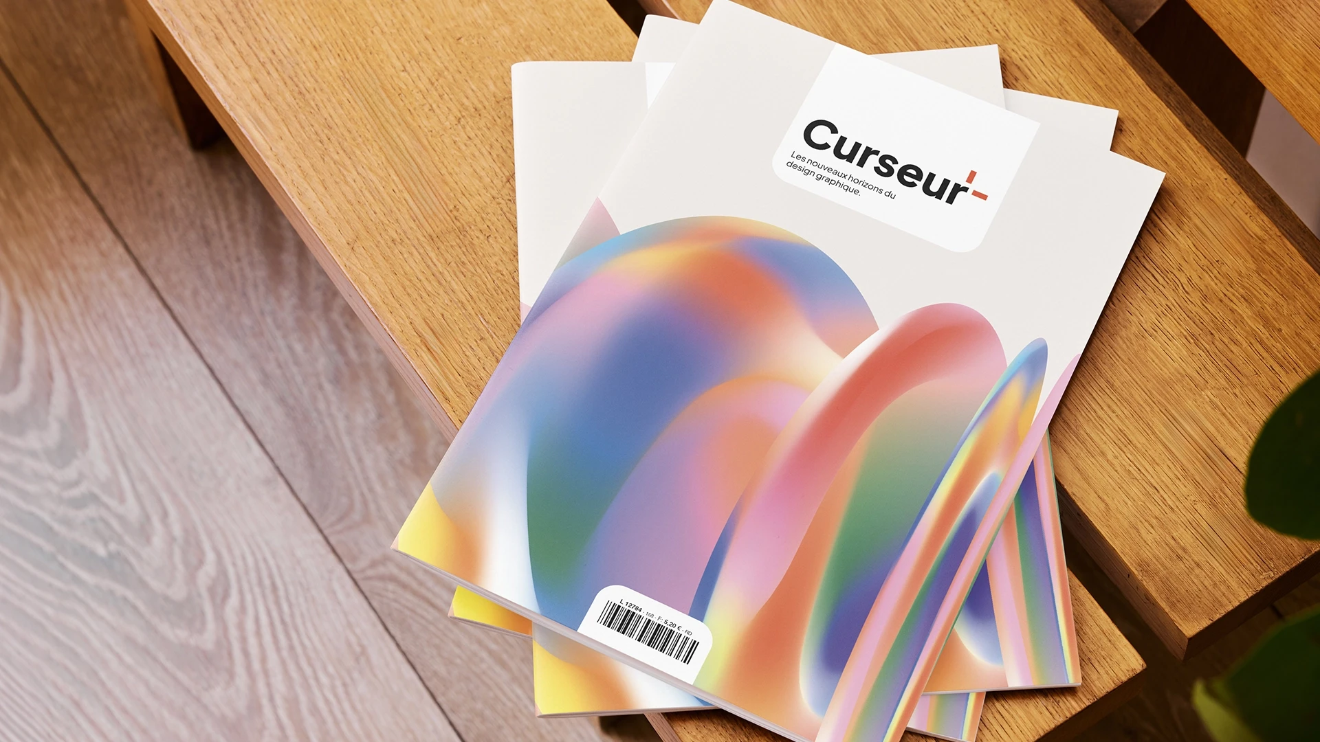 Travail de mise en page d'édition pour le magazine Curseur