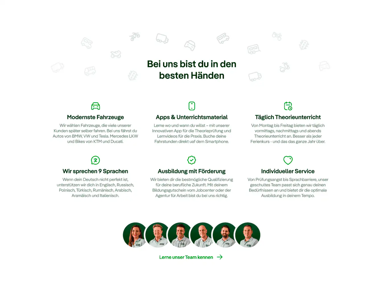 Screenshot von dem Projekt