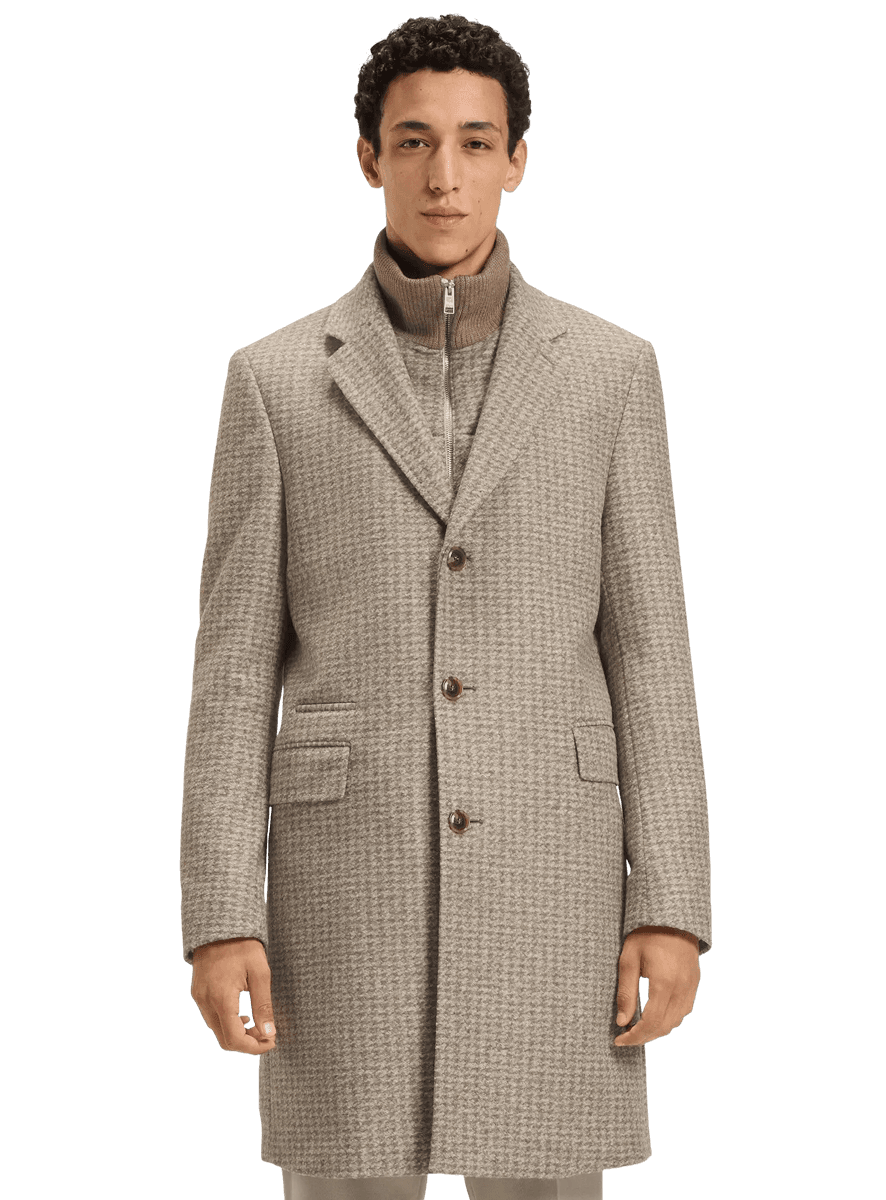 Detachable-inner coat in a slim fit