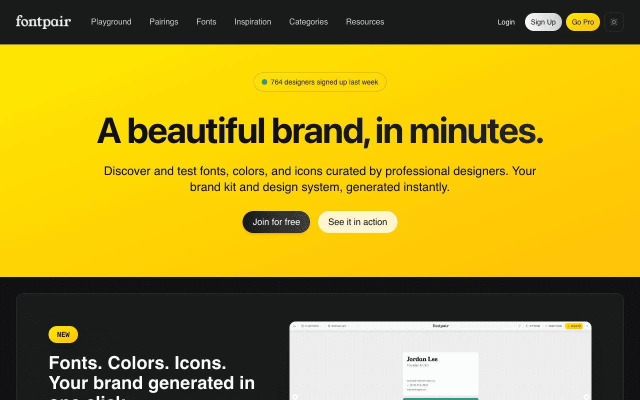 FontPair екранна снимка