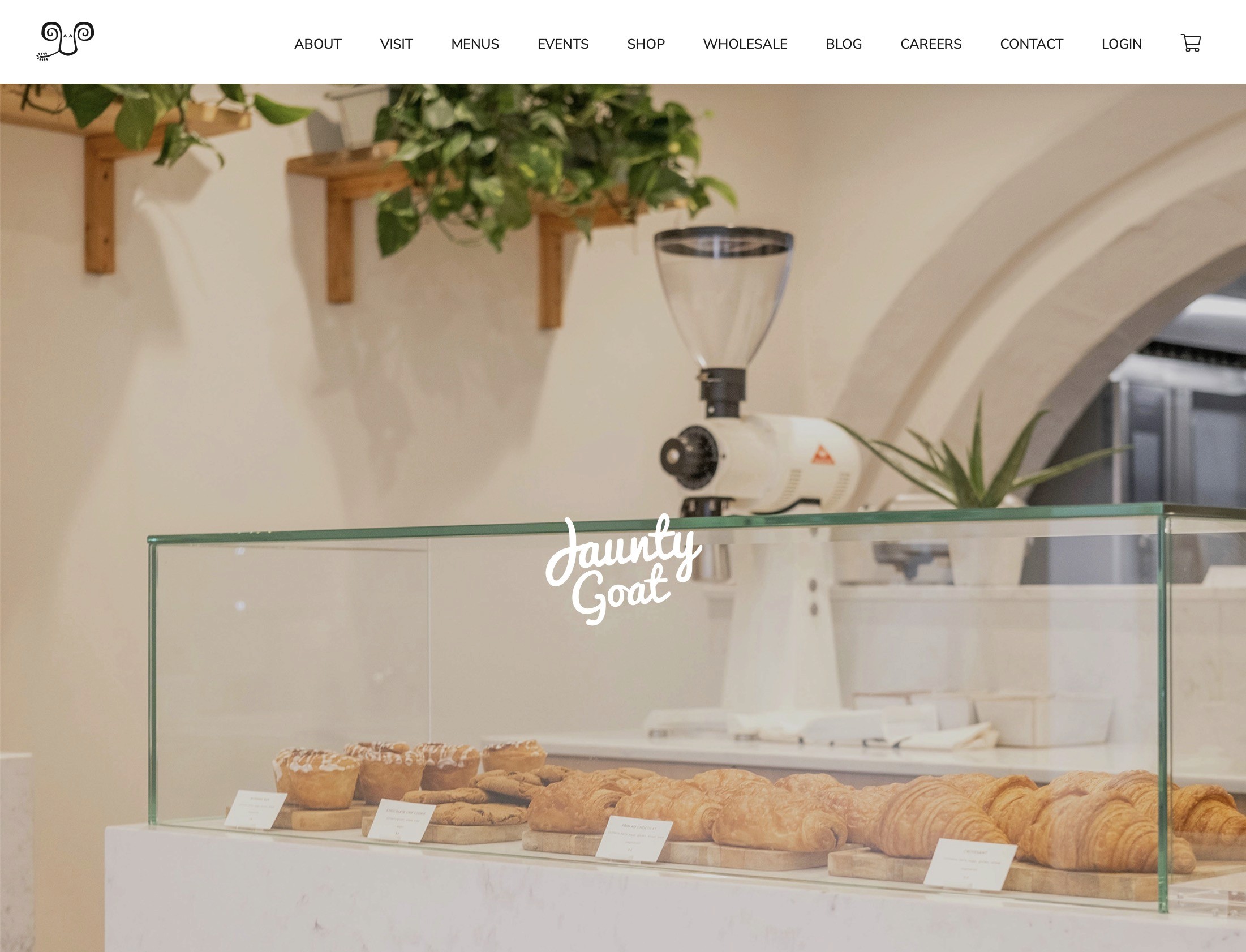 Coffee shop website design
