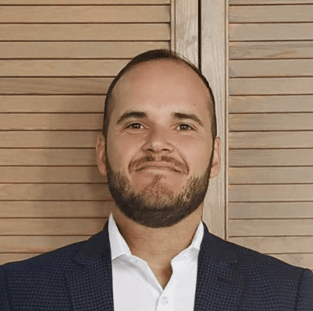 A photograph of Alvaro, the head of sales for GravityCo.