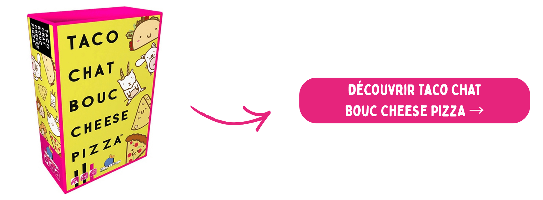 Taco Chat Bouc Cheese Pizza sur fond blanc avec bouton d'achat