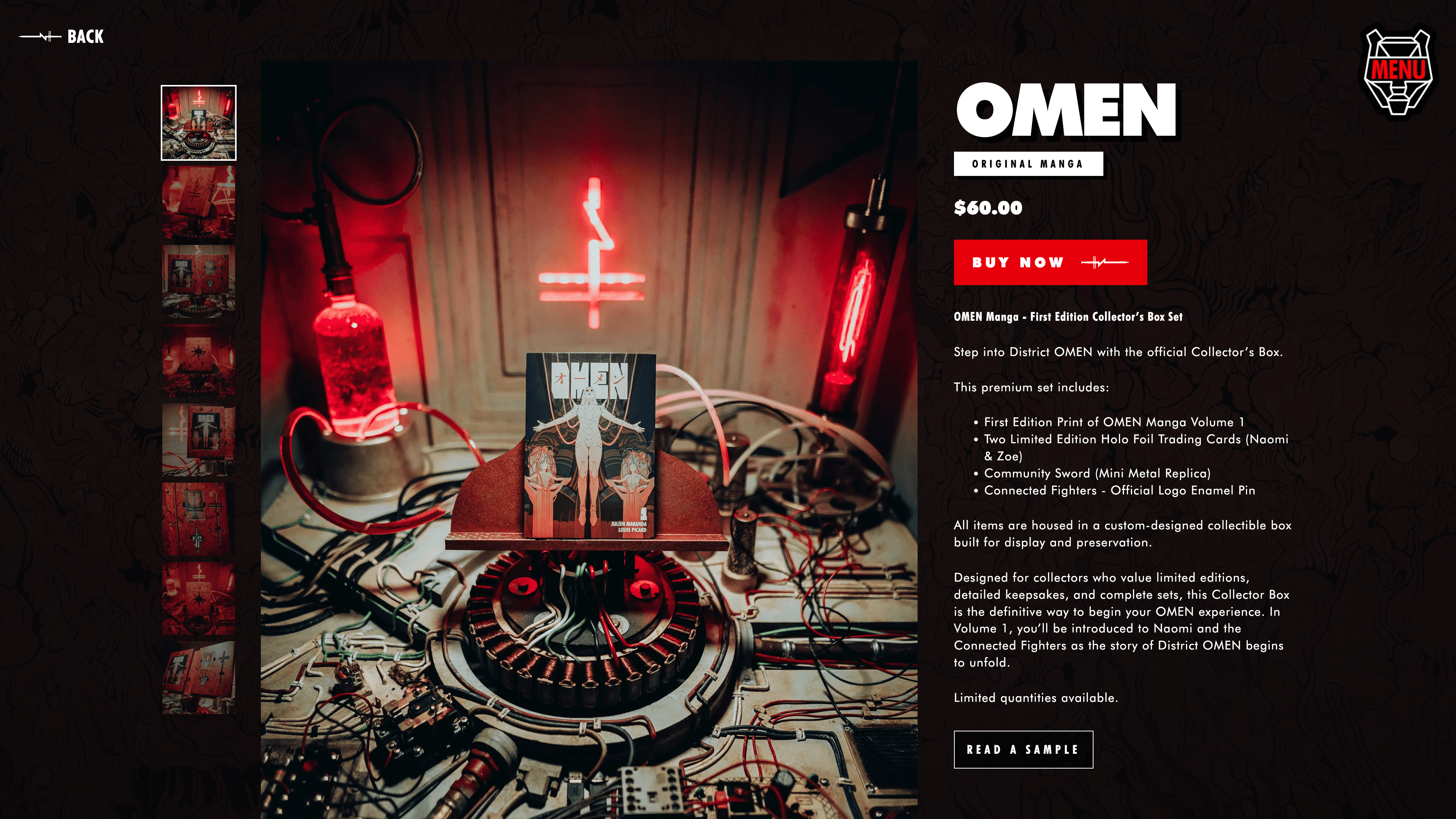 Product display page.