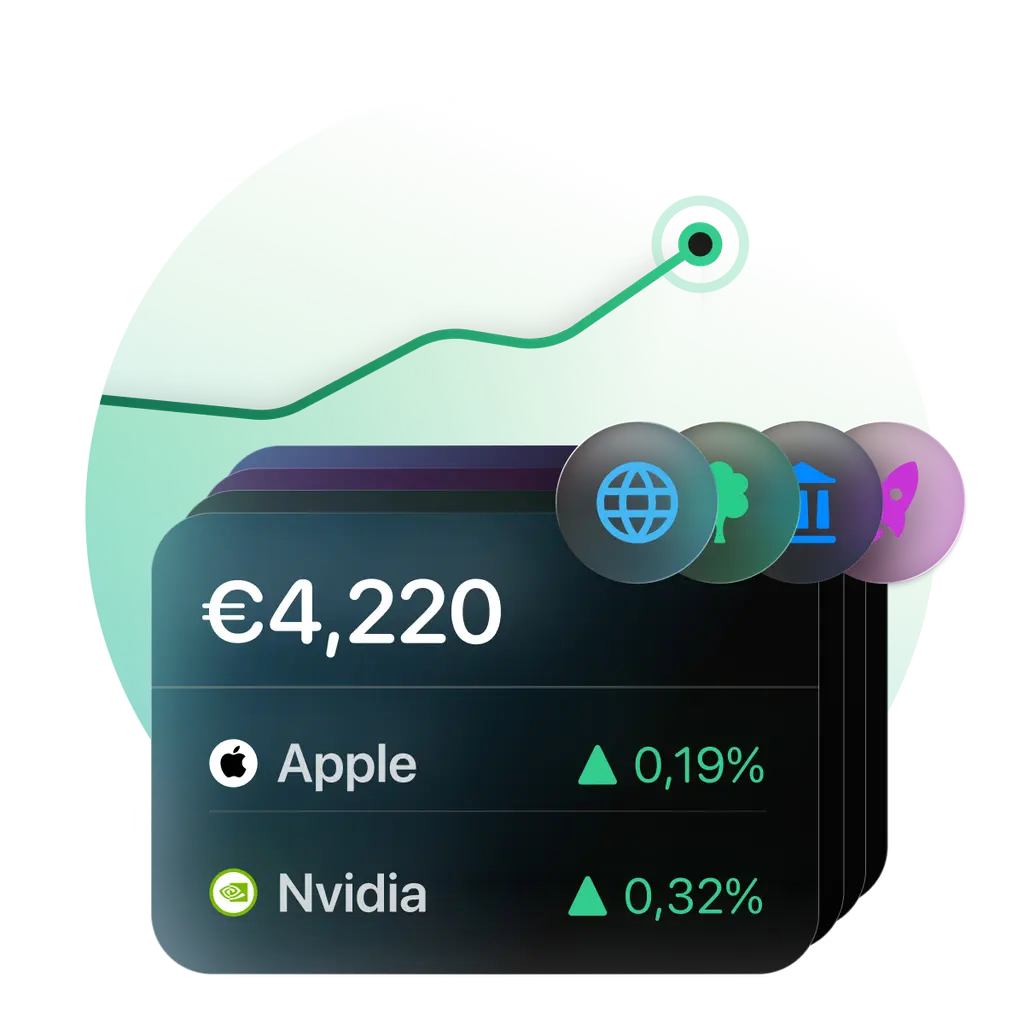 Person reviewing stock investments on a laptop and smartphone at home
