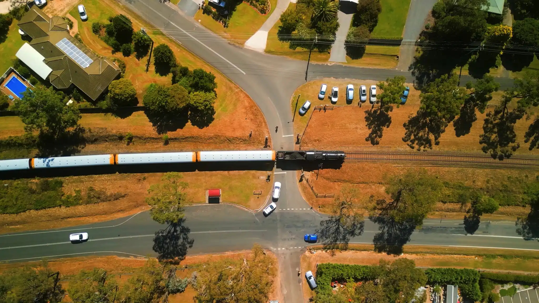 A steam train on the Picton-Mittagong Loop LIne.