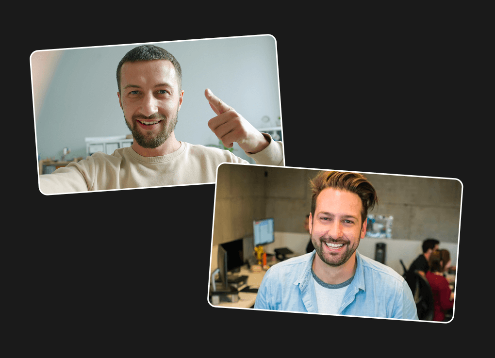 Image showing two people on a consultation call