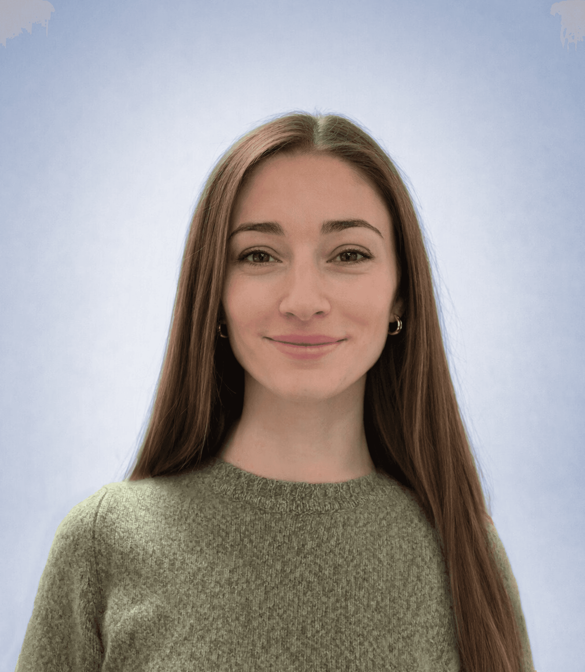 Portrait of portfolio creator – front view