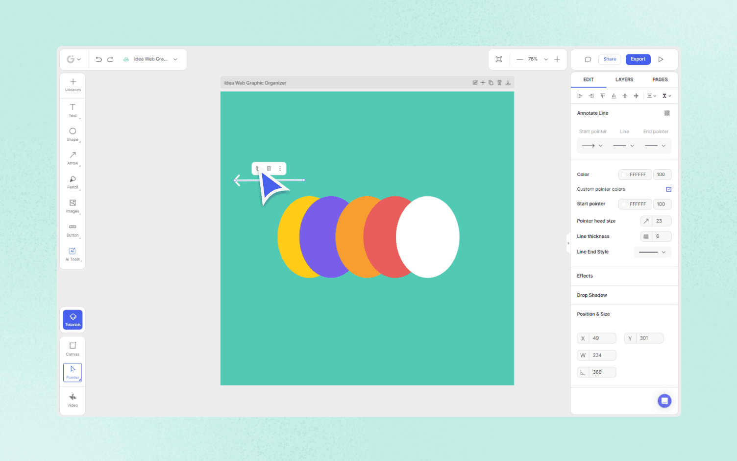 how to make Idea Web Graphic Organizer