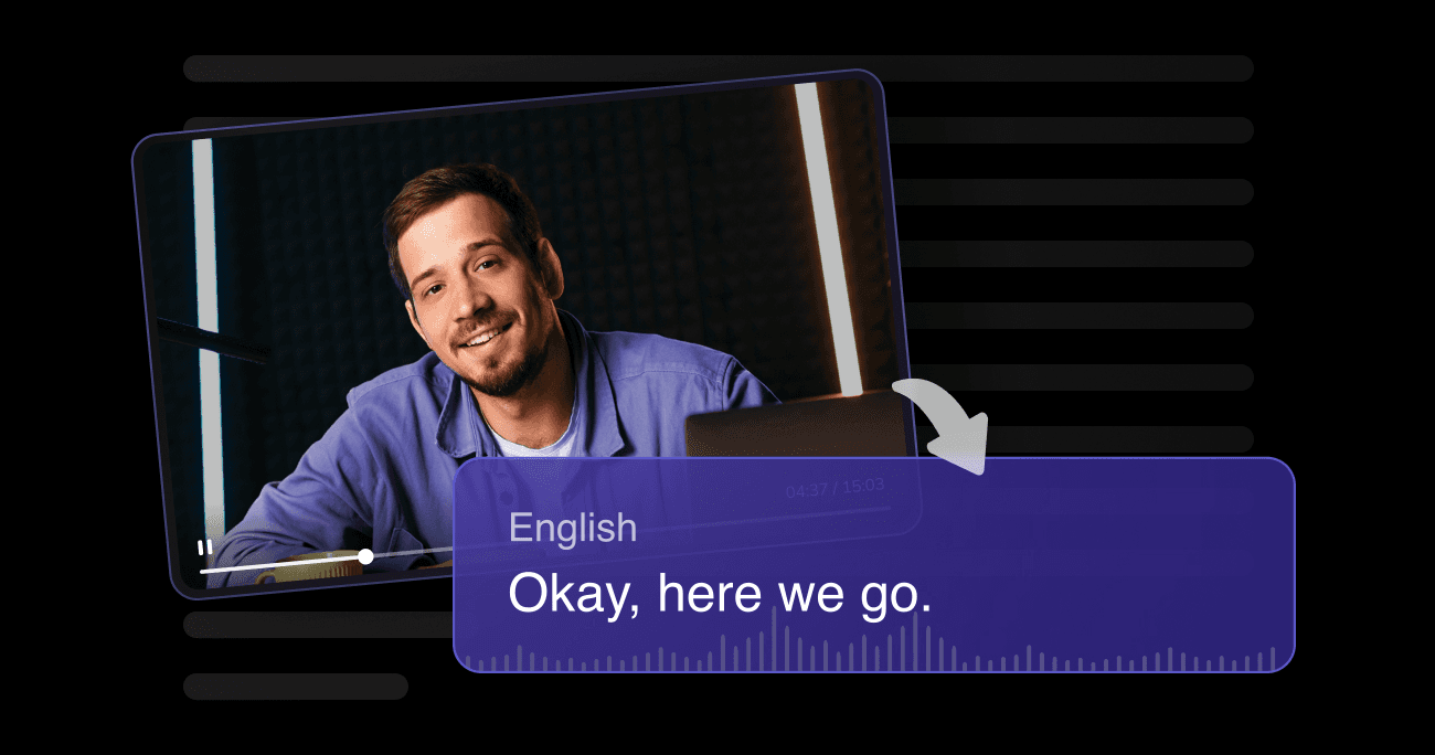 Vozo's AI video translator showing context-aware Spanish translation