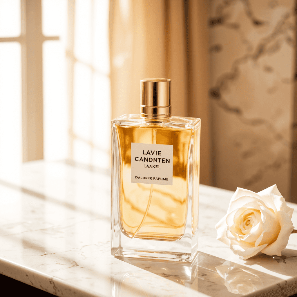 product photography of perfume