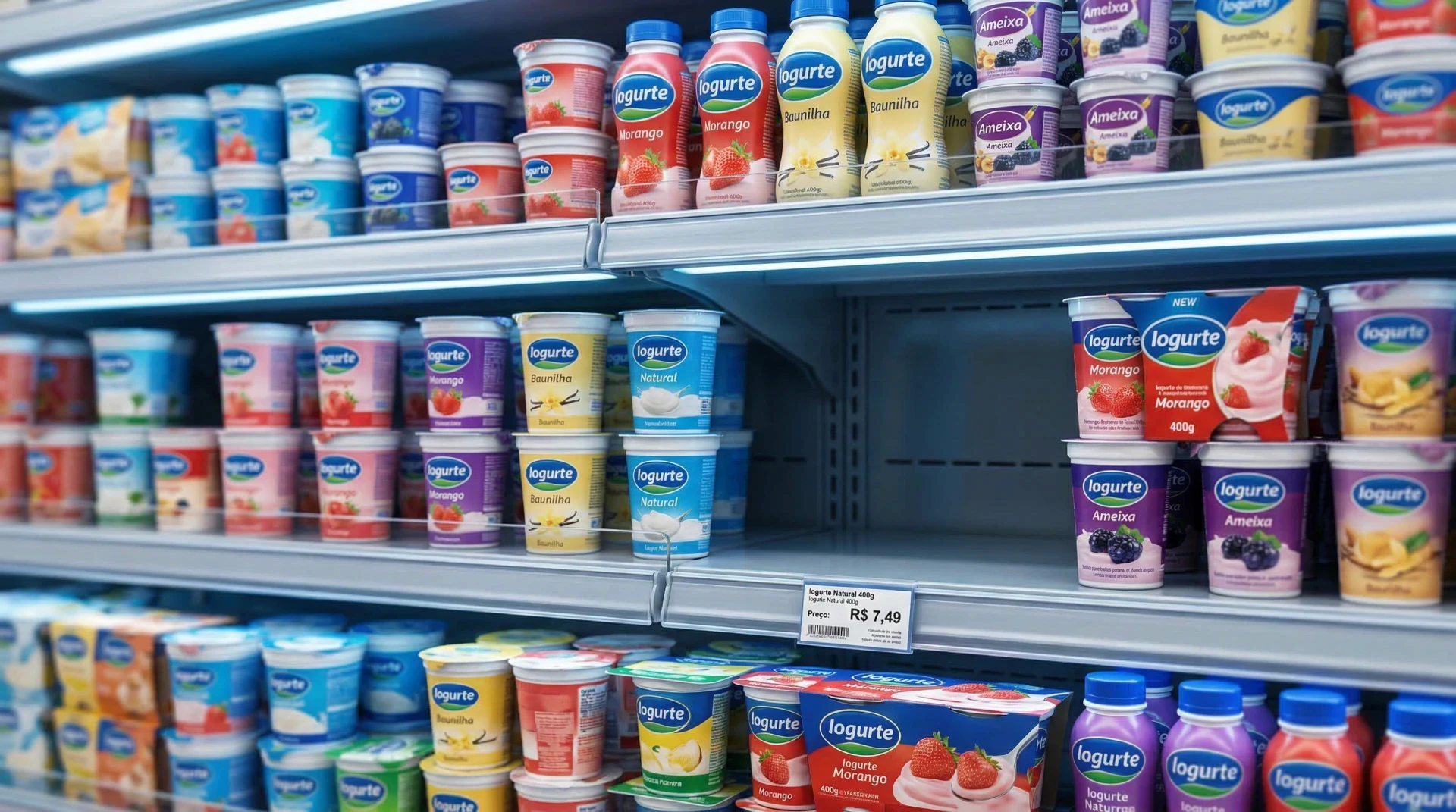 sell out - mostrando produtos na gondola