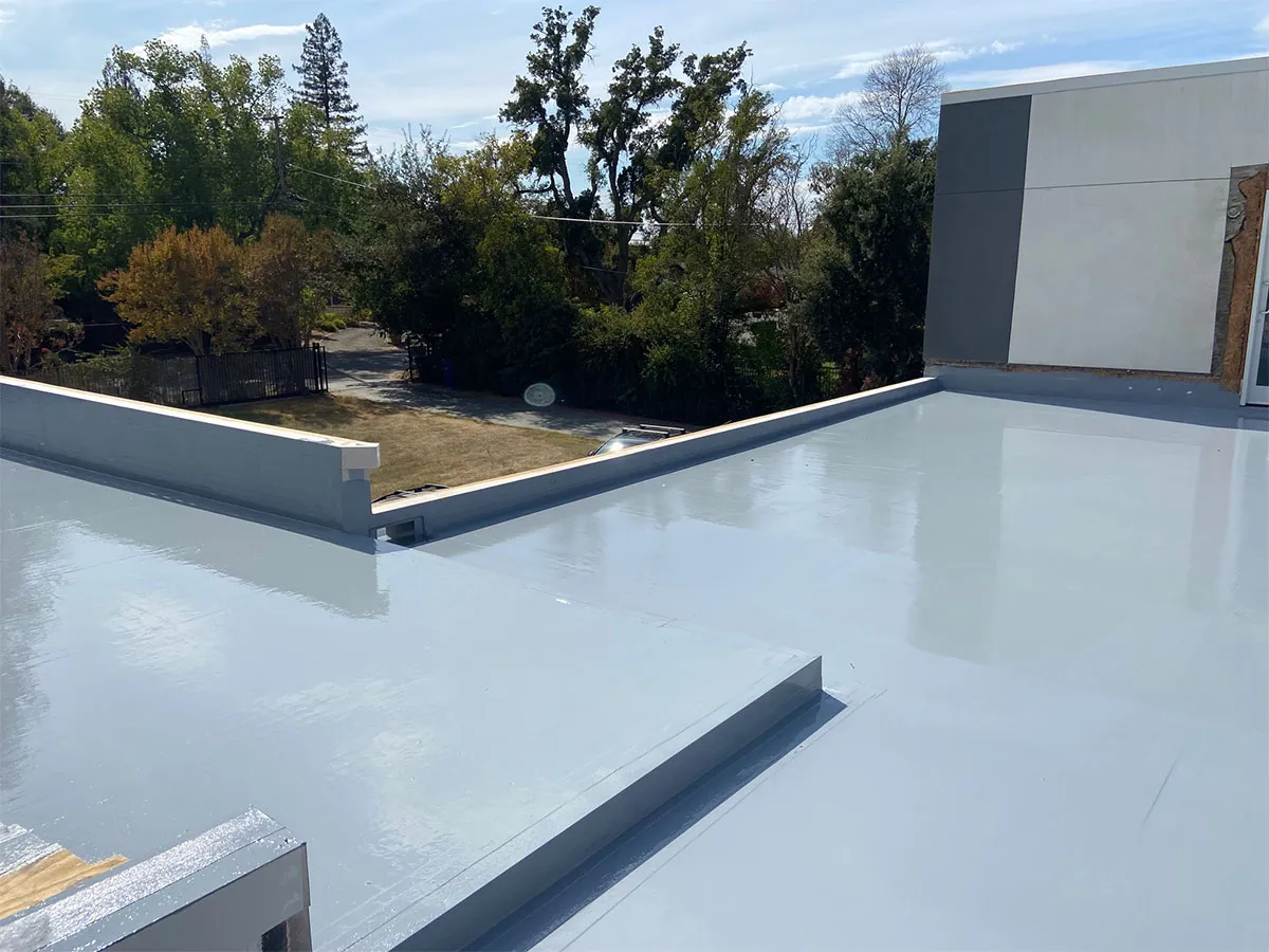 Completed urethane pedestrian deck coating 1