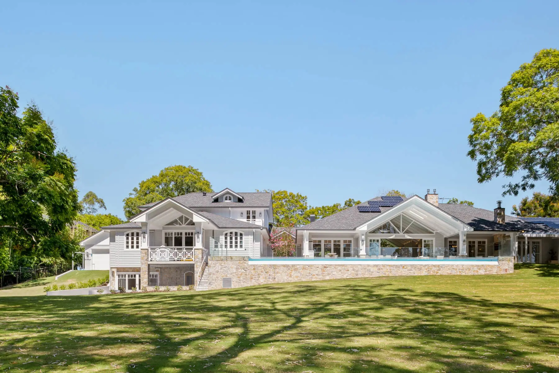 Rear view of Jacaranda House in Brisbane