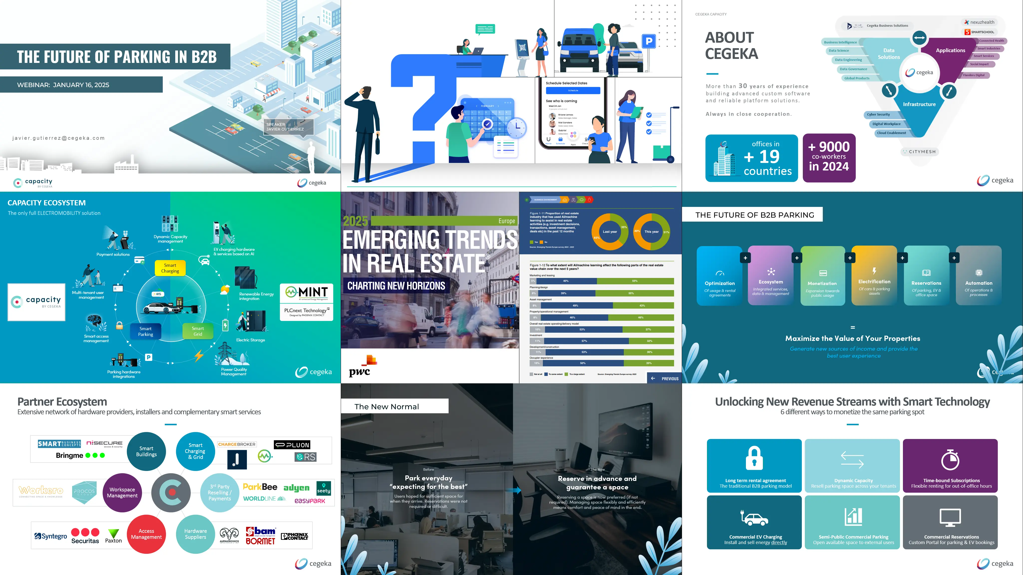 Corporate pitchdeck with diagrams