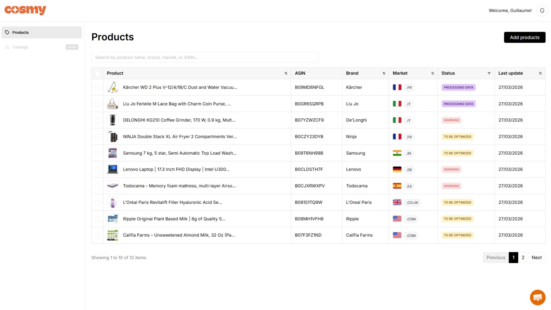 Step 5 on of Cosmy App