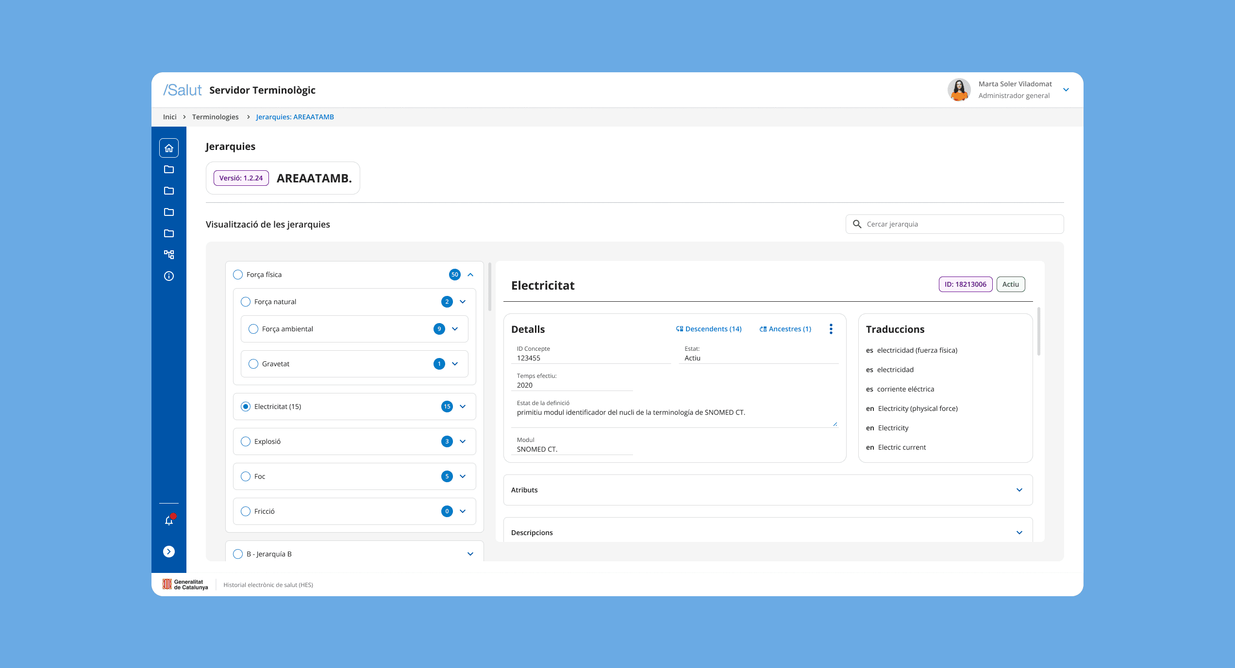 Terminology server screen 2