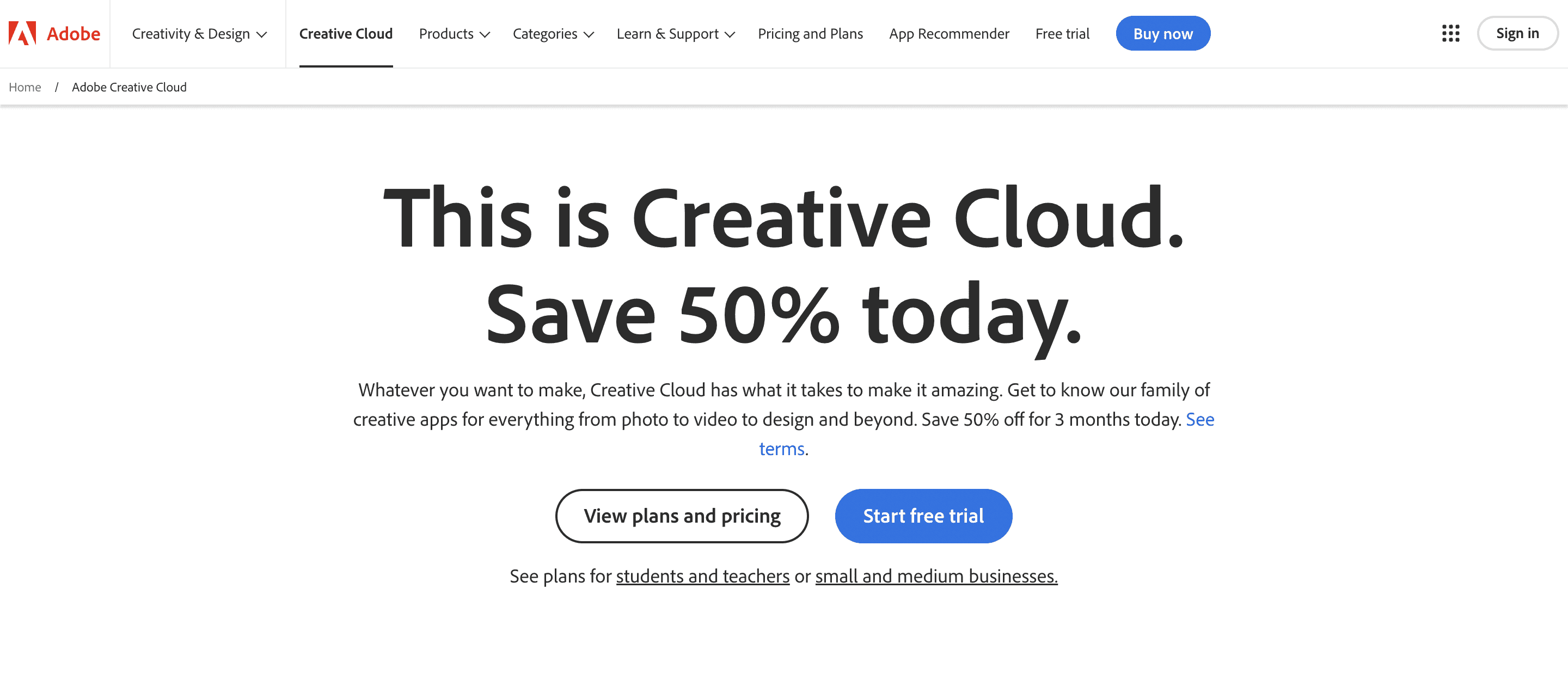 Adobe Creative Cloud - Content Creator Apps