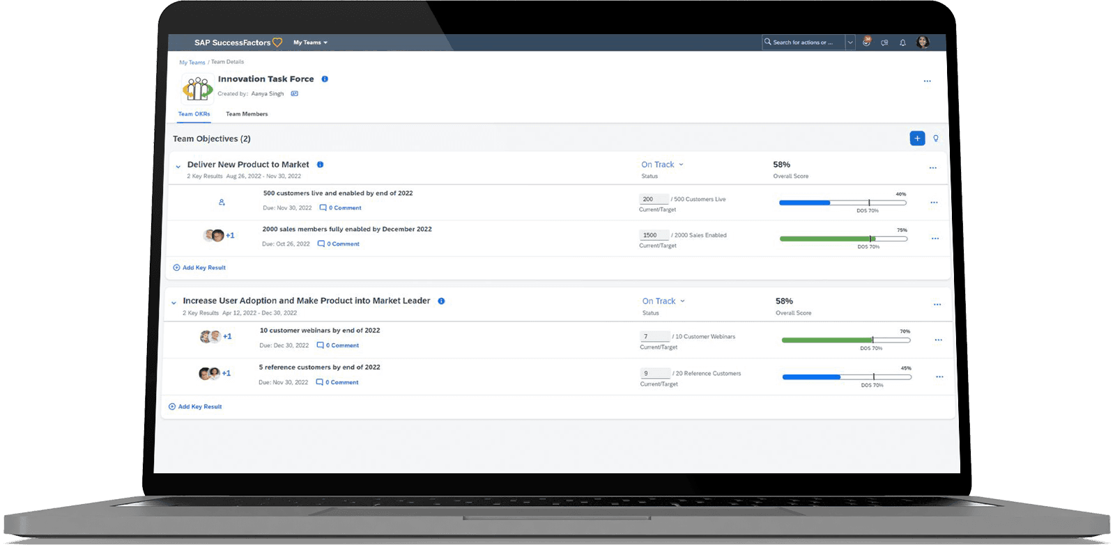 Screenshot of Notion template recipe