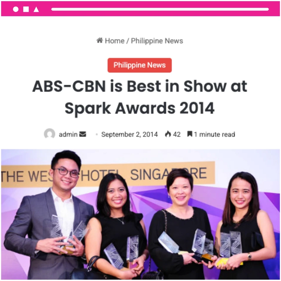 ABS-CBN Wins at Spark Awards 2014