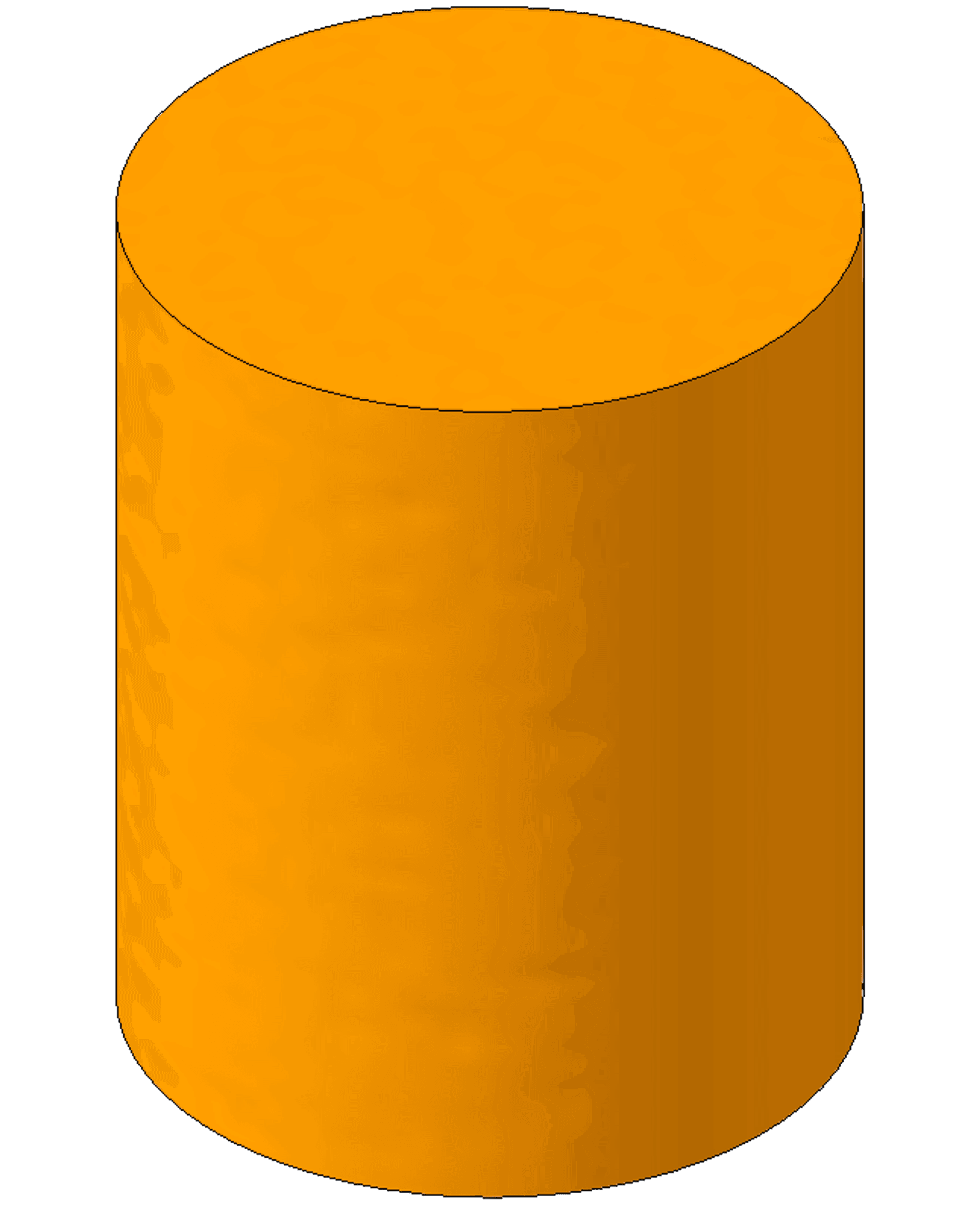 Family 1 - Cylinder with orange plastic.
