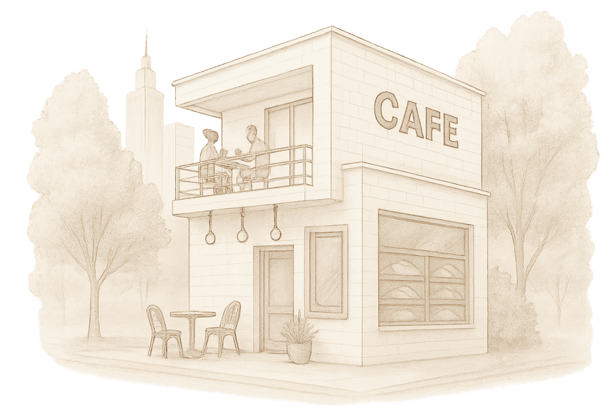 An illustration of an architecture sketch