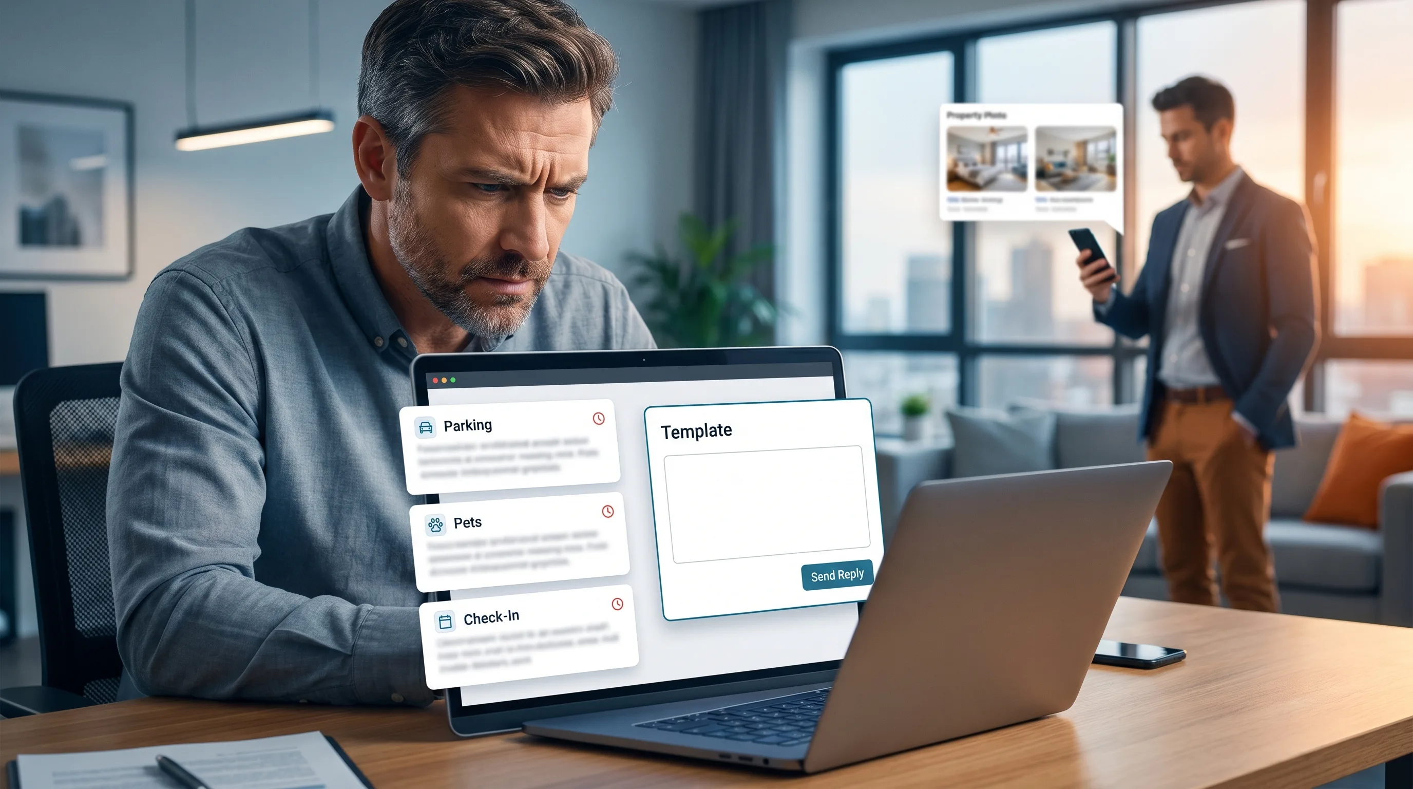 Property manager turning a repeated Airbnb pre-booking question into a faster automated reply template.