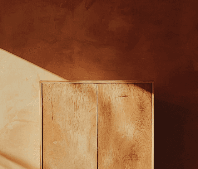 Warm oak bedside details