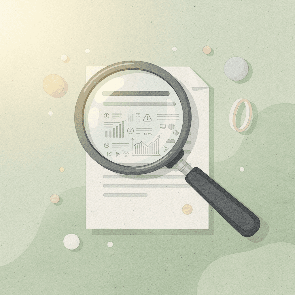 Magnifying glass examining a tool representing critical evaluation of alternatives