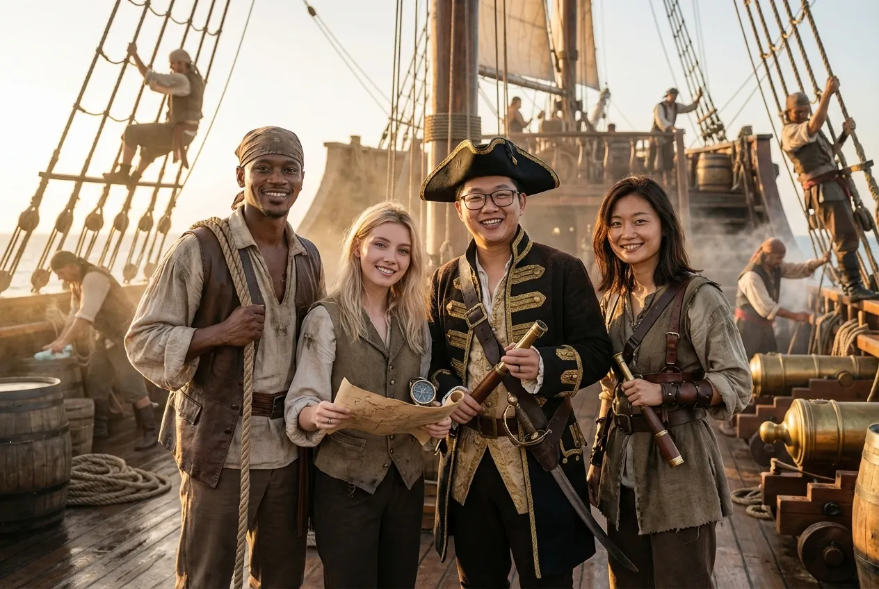 Transformation IA thème pirates - PhotoBooth AI