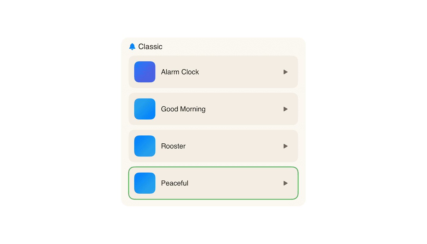 UI card showing a walking habit labeled “10k step walk” with 5200 steps completed, next to a peach-colored button labeled “New habit” and “Apply” with a sparkle icon.