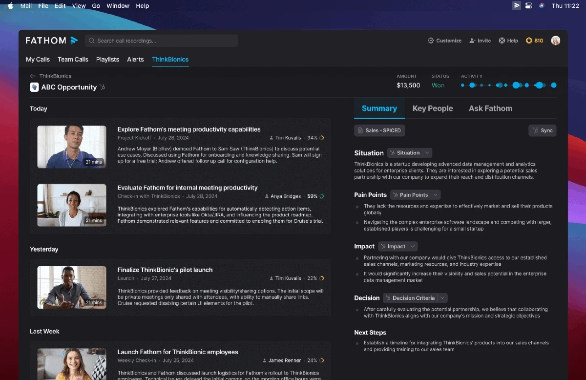 Screenshot of a spreadsheet tracking UX projects