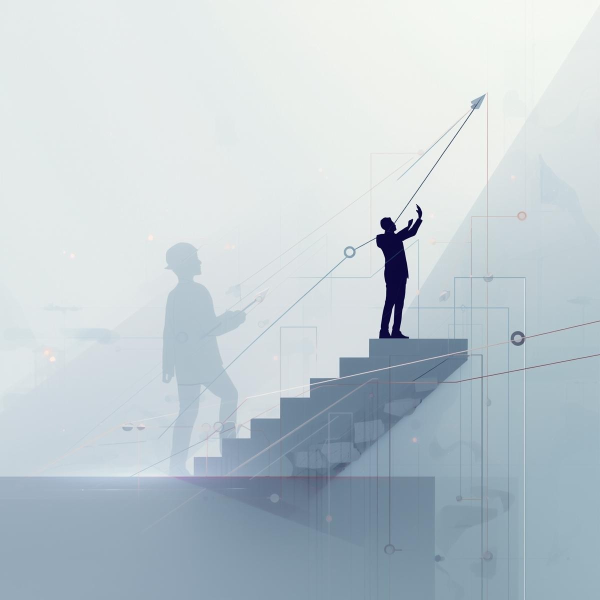 modern open lounge with palm trees outside