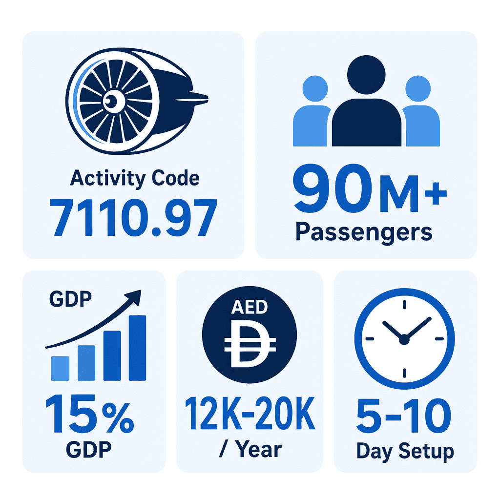 Infographic: Aviation Mechanical Power Engineering Services Business License in Dubai