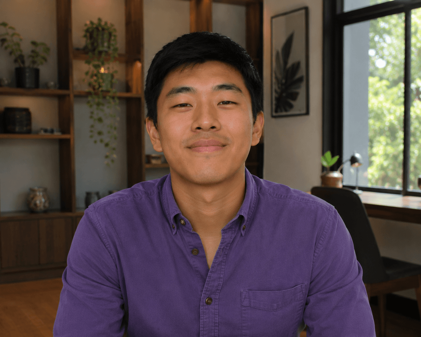 man smiling to the camera