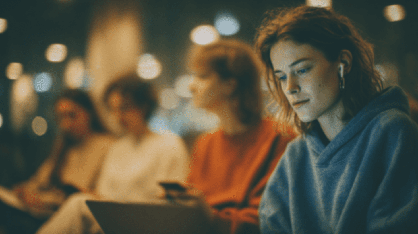 Students and lecture note-takers