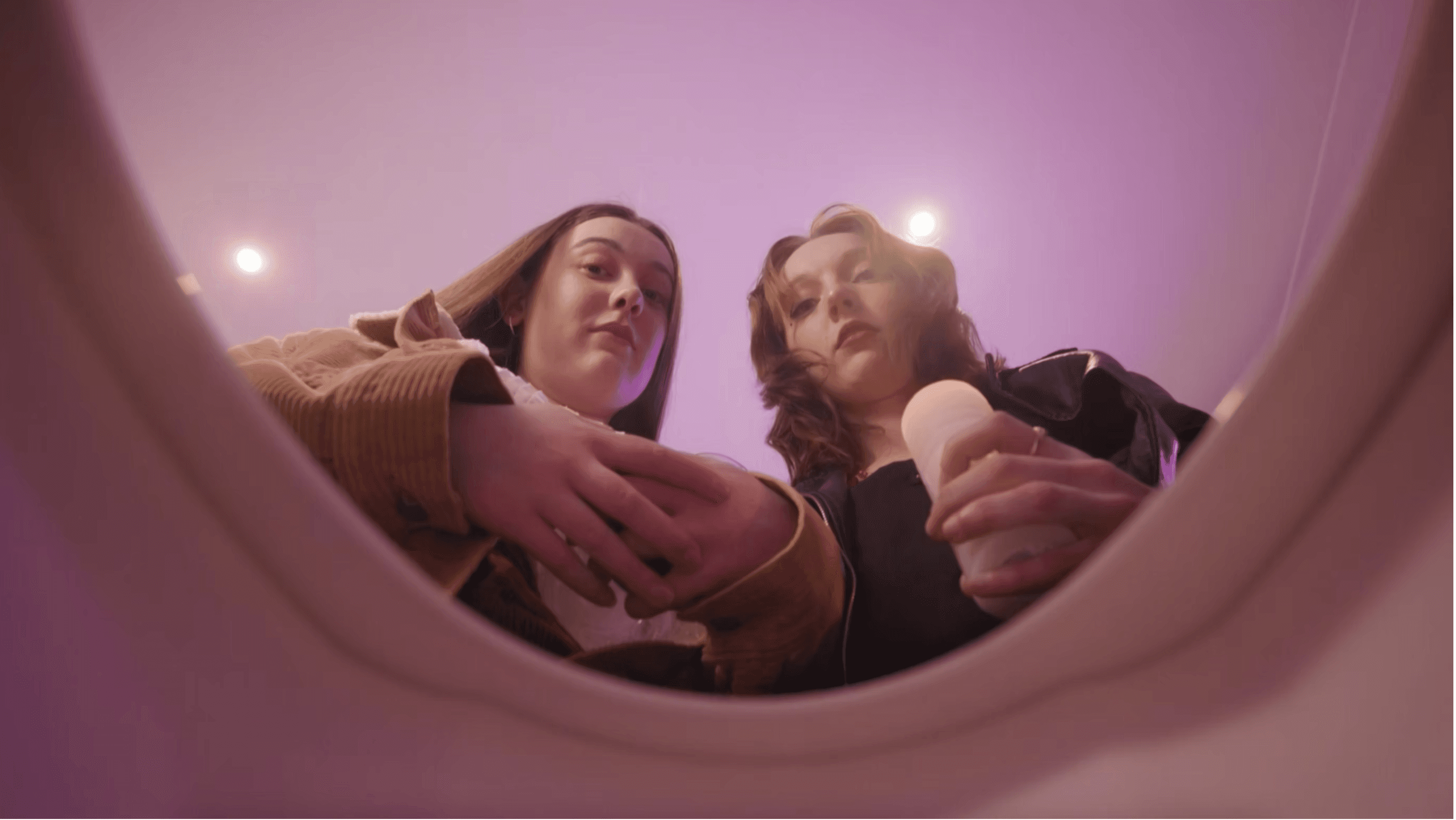 Mrs Tottendale and Underling surrounded by the 5 house staff