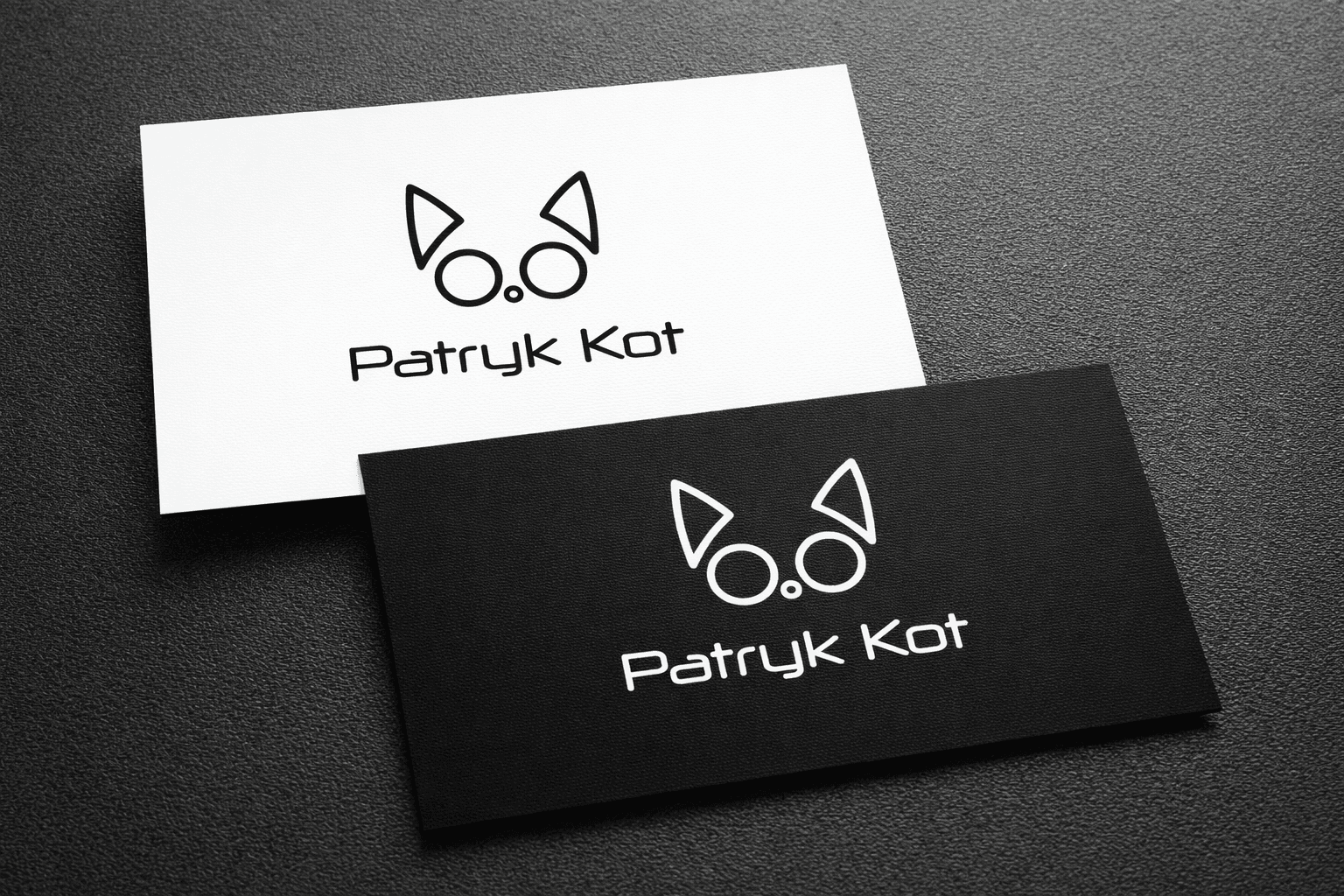 Logo Patryk Kot – wizytówka personal brand