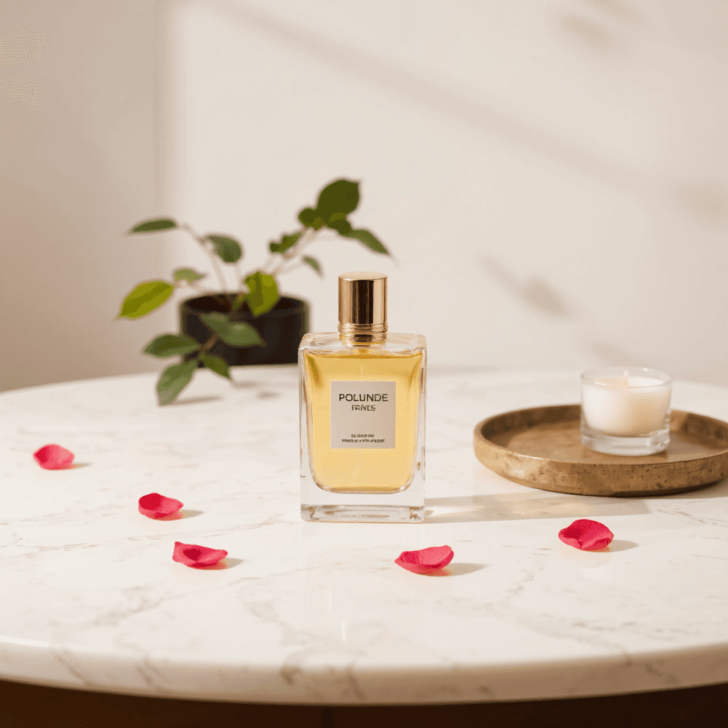 product photography of perfume bottle