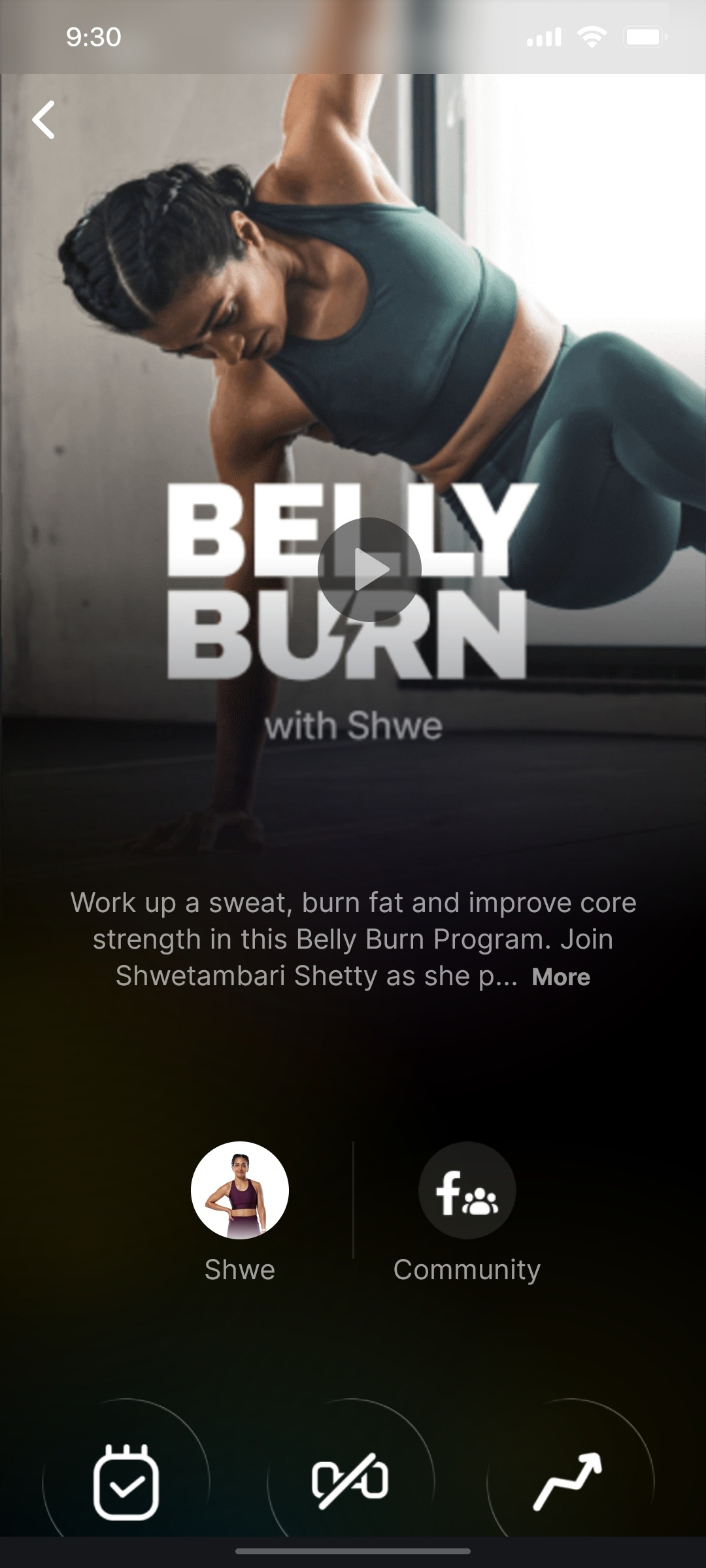 Cult.fit App Shwe Screen